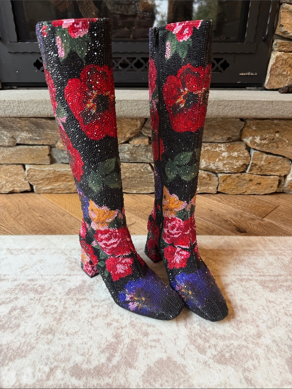 Betsey Johnson Avon boots. Size 7. Worn once.